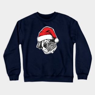 Pugly Ugly Christmas Bah Hum Pug Crewneck Sweatshirt